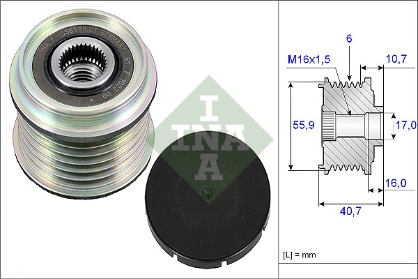 ALTERNATÖR KASNAĞI 535002810 KANGO 1.9 DTİ (F9Q) MEGANE