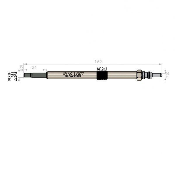 ISITMA BUJİSİ 8200012099 TRAFIC 1.9 INTERSTAR 2.2 dCI PRIMASTAR 2.5 dCI | 8200012099