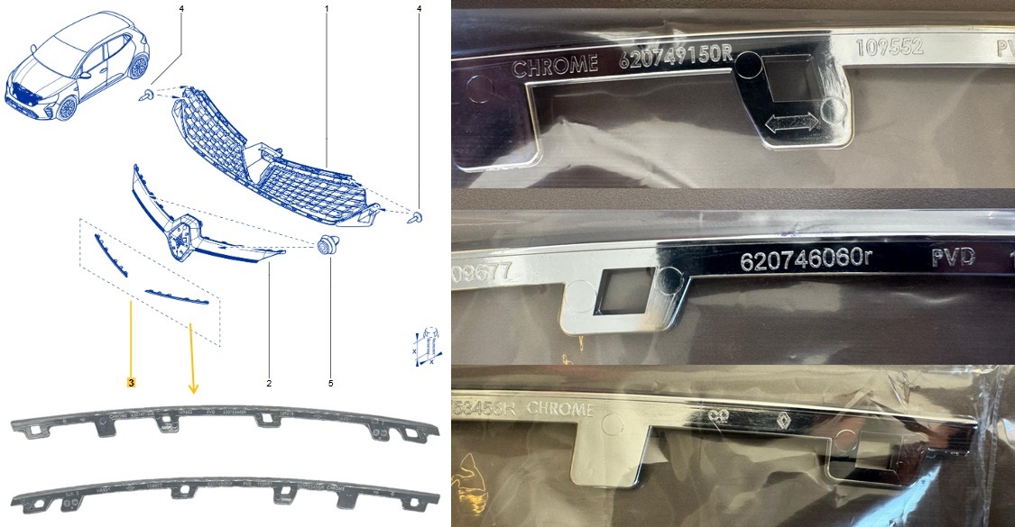 ÖN PANJUR ÇITASI TAKIMI 960100160R CLIO V | 960100160R