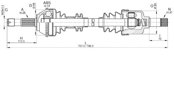 AKS KOMPLE SOL AKS0086 JUMPER DUCATO BOXER 14Q 26,0 MM