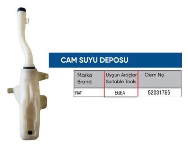 CAM YIKAMA SU DEPOSU 52031765 EGEA (DAR TİP)