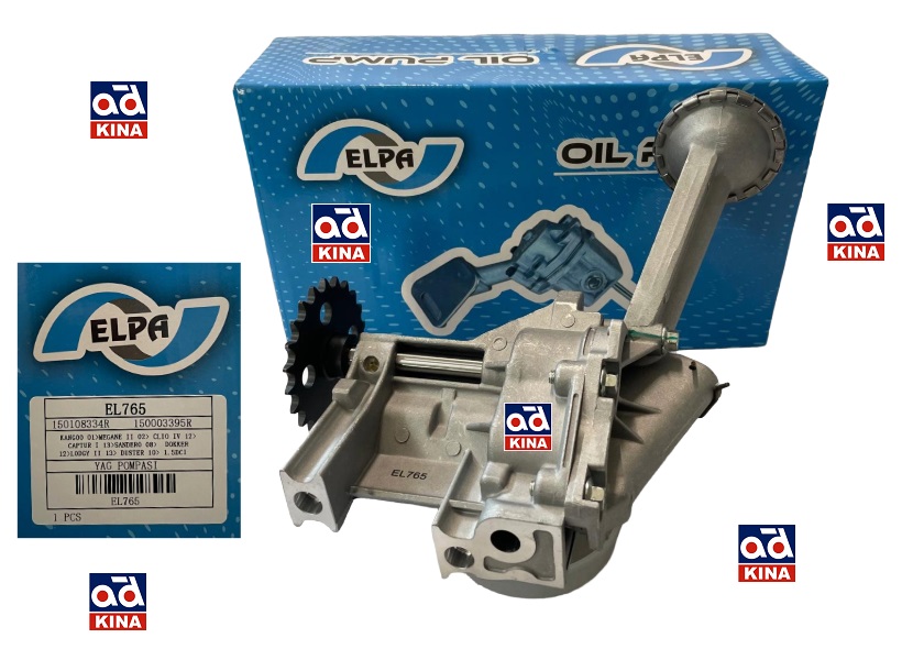 YAĞ POMPASI EL765 KANGO 1.5DCI MEGANE II CLIO IV CAPTUR I 13> SANDERO 08> DOKKER 12> LODGY II 13> DUSTER 10>