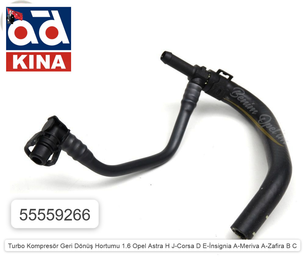 OPEL ASTRA TURBO KOMPRESÖR GERİ DÖNÜŞ HORTUMU ASTRA H J 1.6 CORSA
