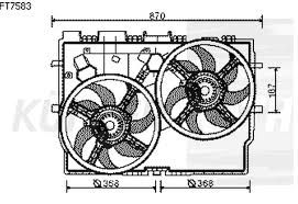FAN MOTORU+DAVLUMBAZ 348490 DUCATO-III 2.3JTD 06-> BOXER JUMPER | 1358009080