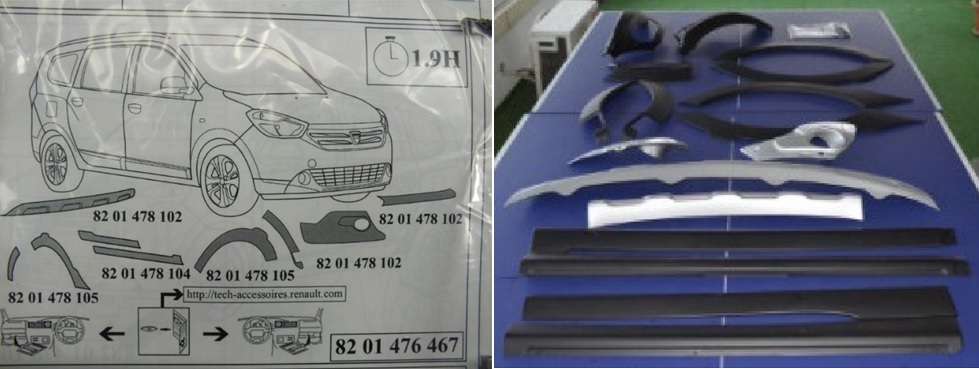 KORUMA BAKALİT KİTİ 8201476467 LODGY 12-15 (18 PARÇA+KLİPS TK.) | 8201476467