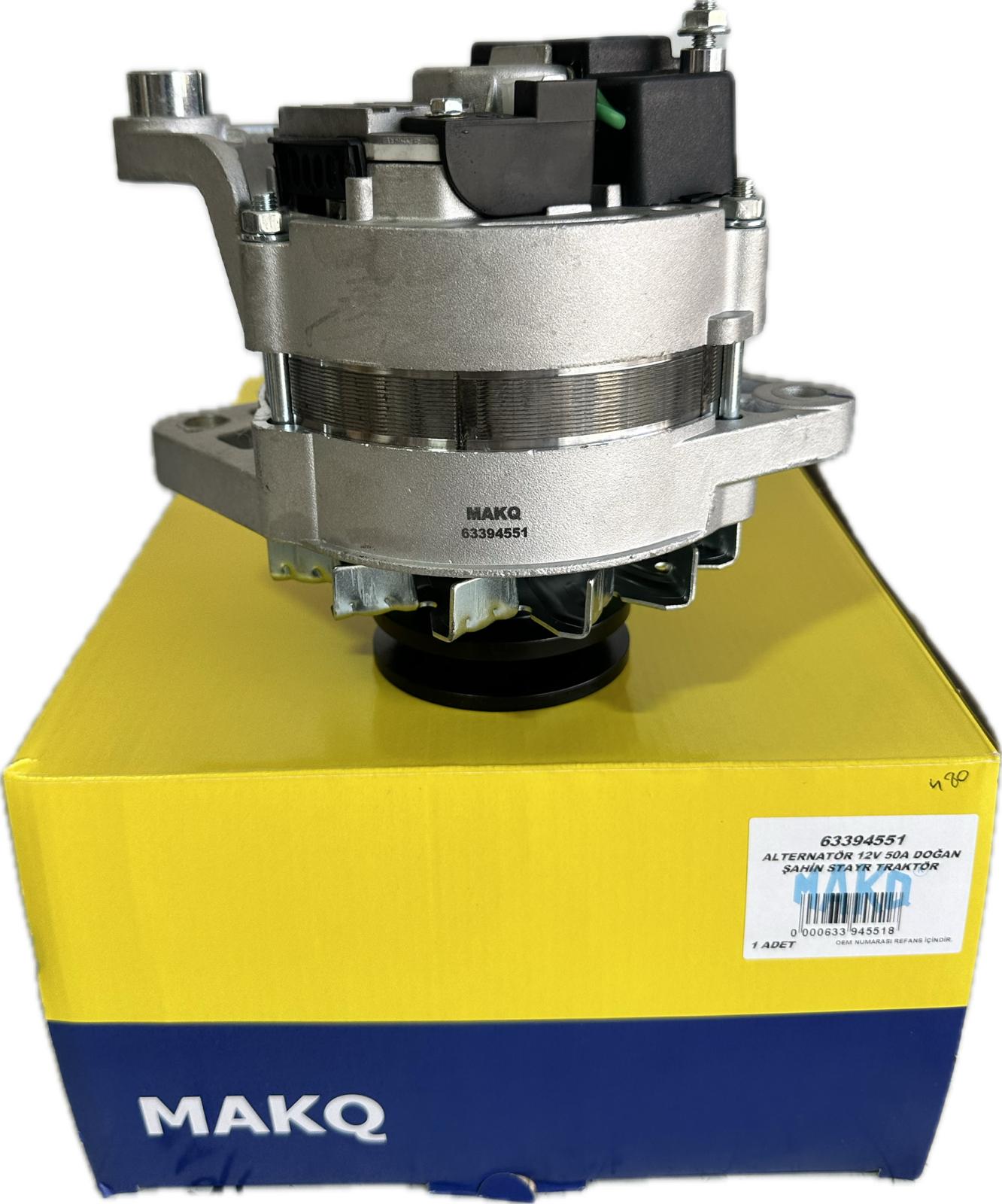 ALTERNATÖR 12V 50A 63394551 DOĞAN ŞAHİN STAYR TRAKTÖR | 63394551 ALT480
