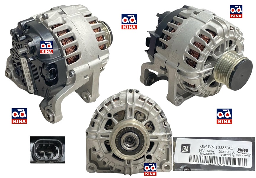 ALTERNATÖR 12V 140AMP 13588303 ASTRA-J INSIGNIA (08-17) MOKKA (A16XER B16DTL) TG12C175 | 13588303 13500329