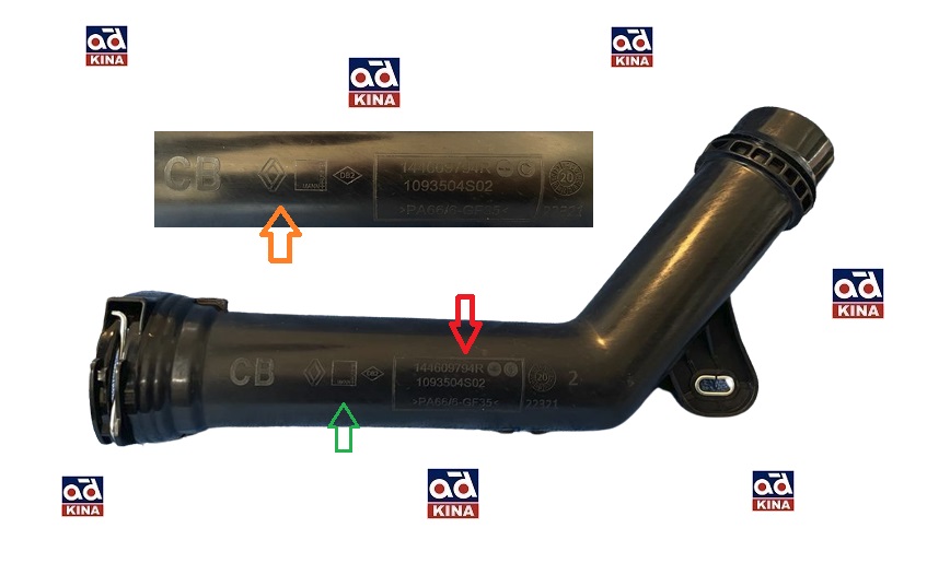 HAVA FİLTRE BORUSU 144609794R MEGANE-III FLUENCE