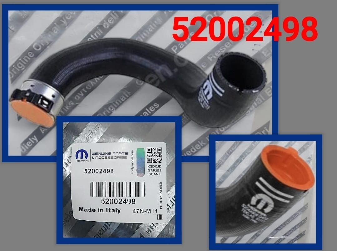 TURBO HORTUMU 52002498 EGEA 1.6 MJET 500L 1.4