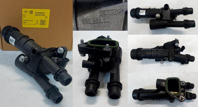 TERMOSTAT 55598681 ASTRA J K INSIGNIA 1.6 16V 170HP A16XHT A16SHT B16SHL B16SHT | 55597828 55598681
