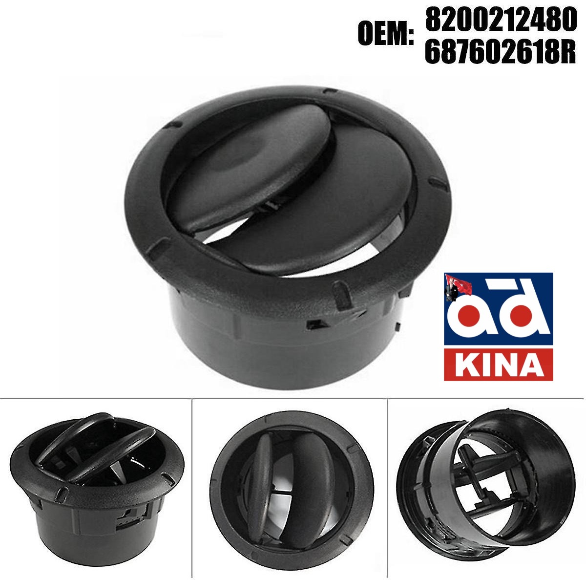 KALORİFER HAVALANDIRMA DİFÜZÖRÜ DUSTER SANDERO DOKKER LODGY MASTER III SAĞ SOL UYUMLU