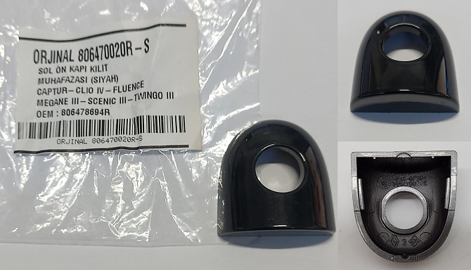 KAPI KİLİT MUHAFAZASI ÖN SOL (SİYAH) CAPTUR CLIO IV FLUENCE MEGANE III ZOE | 806470020R