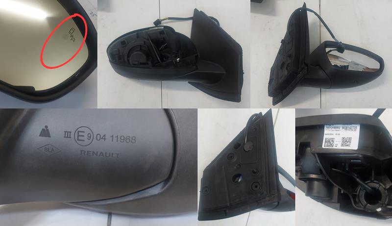 AYNA SAĞ SANDERO III ELEKT.ISIT 9FİŞ KÖR NOKTA UYARICILI SENSÖRLÜ KAPAKSIZ