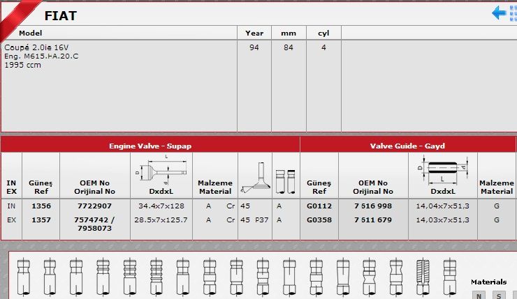 SİBOP TAKIMI TV 32145 31793 TEMPRA 2.0 16V