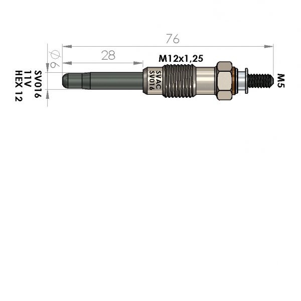 ISITMA BUJİSİ SV016 ALFA 6 33 75 90 164 ALFETTA GIULIE. 1.8 2.0 2.4 2.5 TD