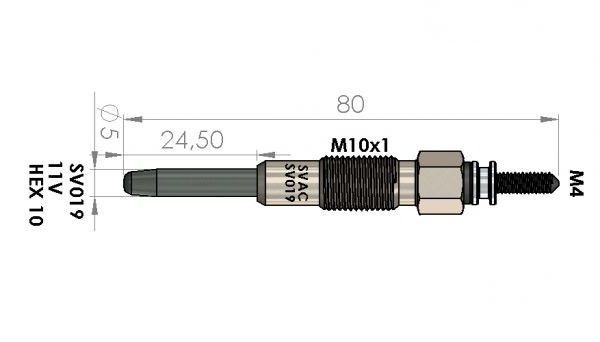 ISITMA BUJİSİ SV019 JUMPER 2.8 HDI