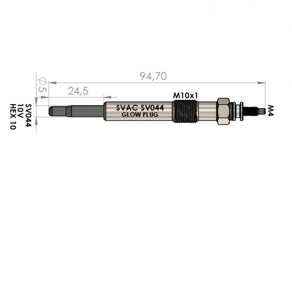 ISITMA BUJİSİ SV044 CONNECT (04-) 1.8TDCI