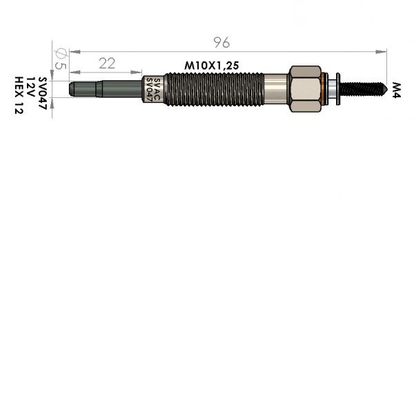 ISITMA BUJİSİ SV047 H100