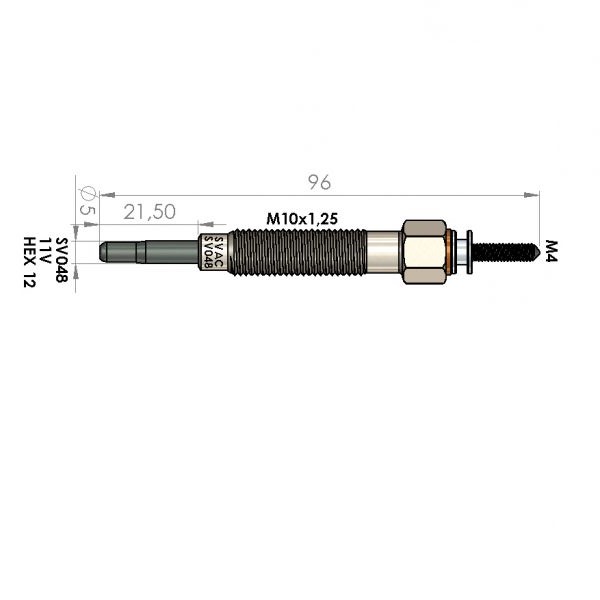 ISITMA BUJİSİ SV048 H1 2.5 STAREX