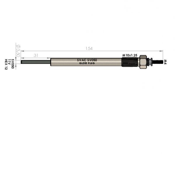 ISITMA BUJİSİ SV050 H1 2.5 CRDi