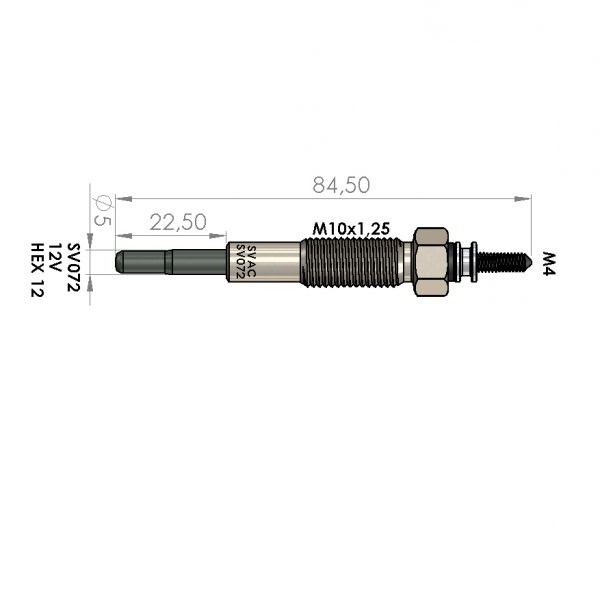 ISITMA BUJİSİ SV072 L200 L300 2.5