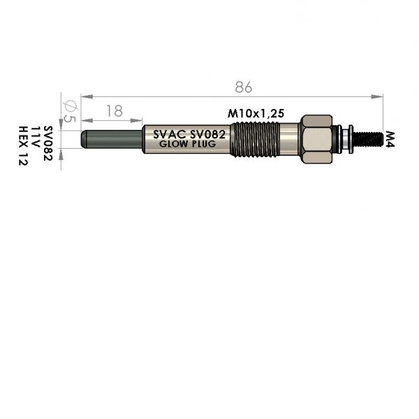 ISITMA BUJİSİ SV082 CORSA-B 1.7DTI