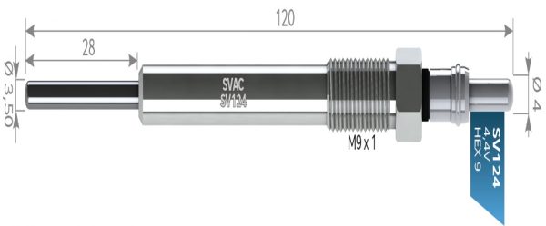 ISITMA BUJİSİ SV124 FIORINO 1.3 MTJET ASTRA J MERIVA B CORSA 1.3-1.7DCTİ