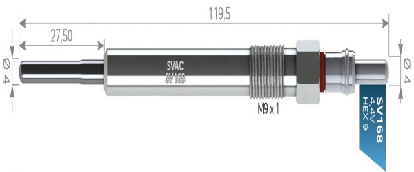 ISITMA BUJİSİ SV168 ASTRA-J CORSA-D MERIVA 1.3 CDTI