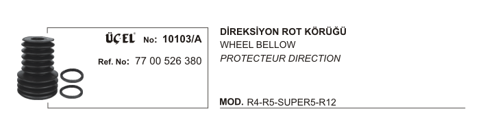 DİREKSİYON ROT KÖRÜĞÜ 10103A R12 7700526380