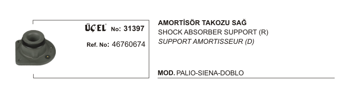 AMORTİSÖR TAKOZU SAĞ 31397 PALIO SIENA DOBLO 46760674