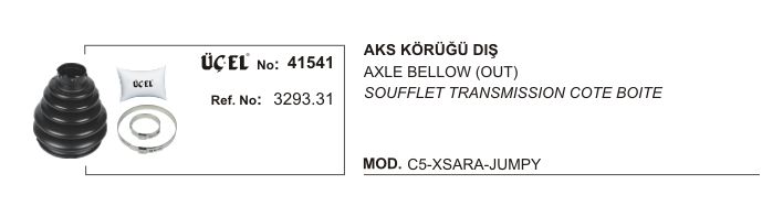 AKS KÖRÜĞÜ DIŞ 41541 P206 P307 P406 P407 PARTNER C5 JUMPER XSARA 3293.31