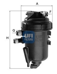 (#) MAZOT FİLTRESİ KOMPLE 5511200 DOBLO (CARGO) 1.3JTD 16V (ORJİNALİ=UFI) 4FİŞLİ