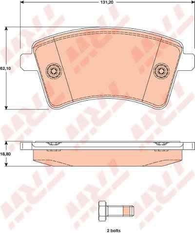 DİSK BALATA ÖN GDB1785 KANGO-III 1.5 DCI (08-)